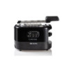 Tostapane 2 fette 9 livelli doratura 700W nero pinze incluse
