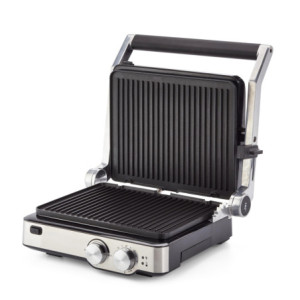 Zoom Griglia Elettrica - Piastre Antiaderenti Removibili - 5 Temperature - 2000 Watt - Acciaio Inox