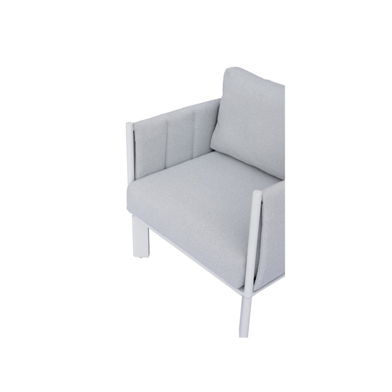 Salotto Cannes Alluminio Bianco E Imbottiture Moia