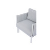 Salotto Cannes Alluminio Bianco E Imbottiture Moia