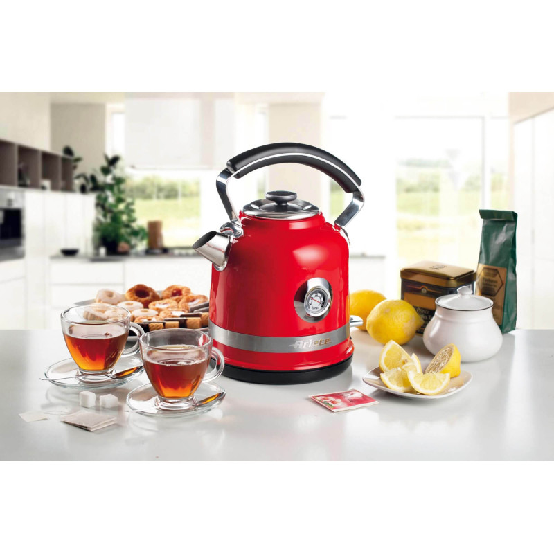 Bollitore Elettrico 1,7L Rosso 2000W con Autospegnimento