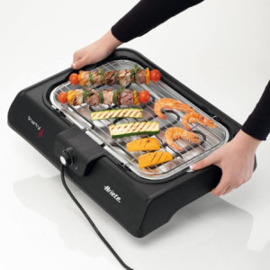 Zoom Party Grill Elettrico - 2000W - Barbecue per Carne, Verdura e Pesce