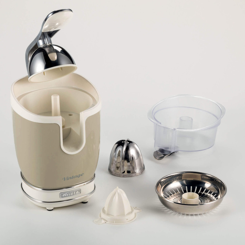Spremiagrumi Elettrico con Leva 85W Design Vintage Beige
