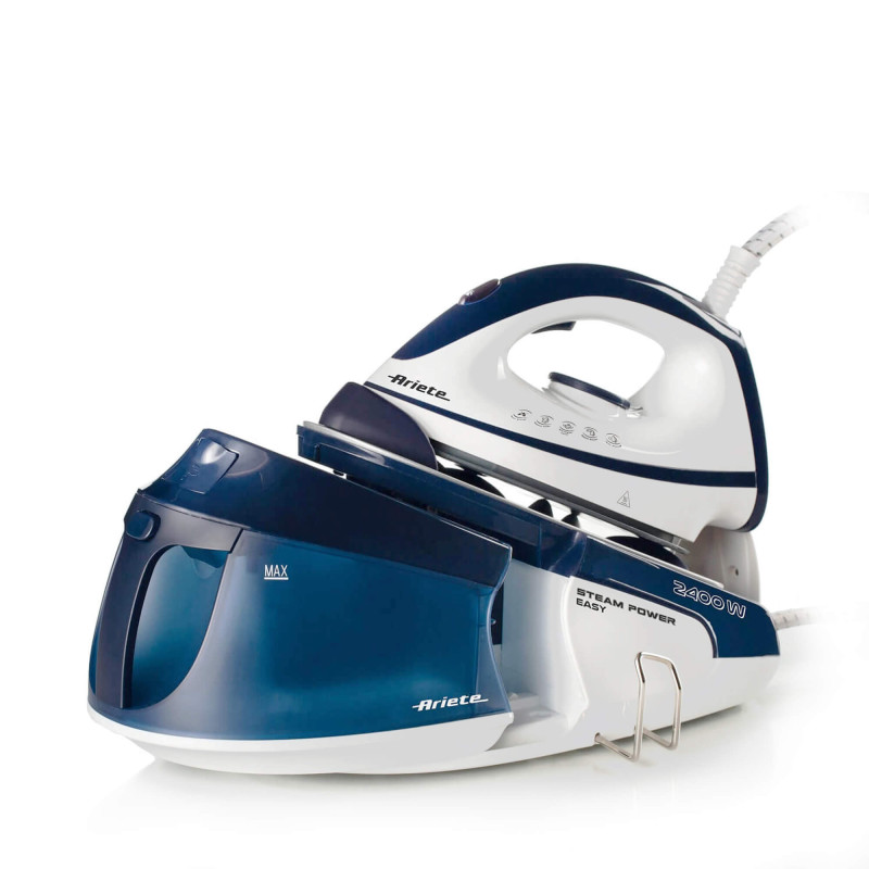 Ferro da stiro a vapore 2400W piastra ceramica blu