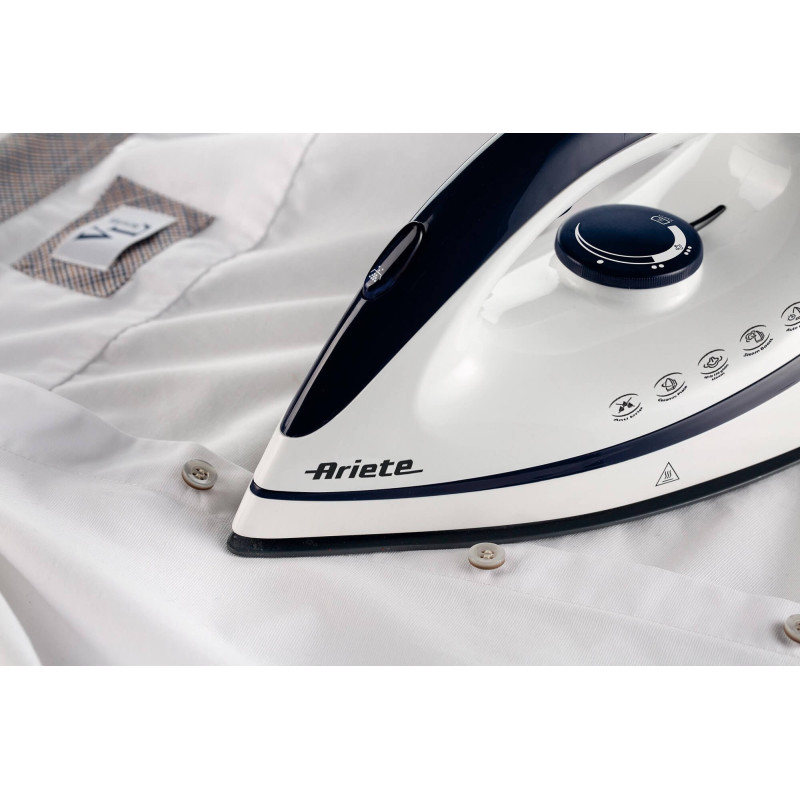 Ferro da stiro a vapore 2400W piastra ceramica blu