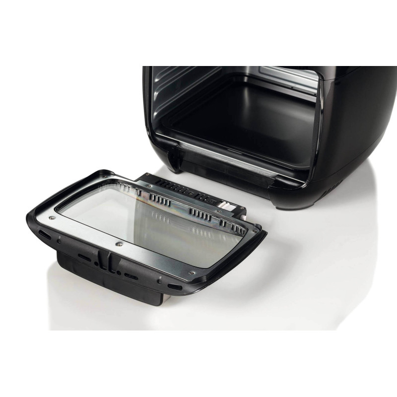 Friggitrice ad Aria e Forno 11L 2000W con Girarrosto Nera