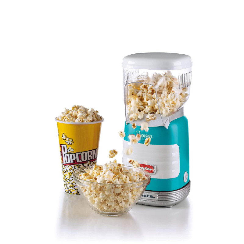 Macchina per Popcorn ad Aria Calda 1000W 60g 2 Minuti Azzurra