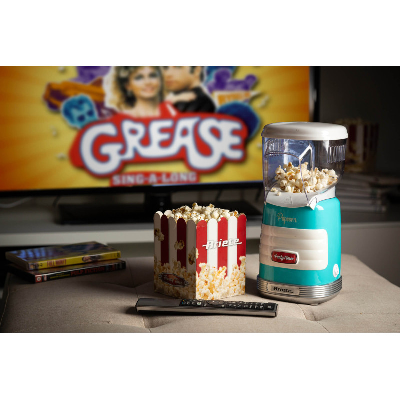 Macchina per Popcorn ad Aria Calda 1000W 60g 2 Minuti Azzurra