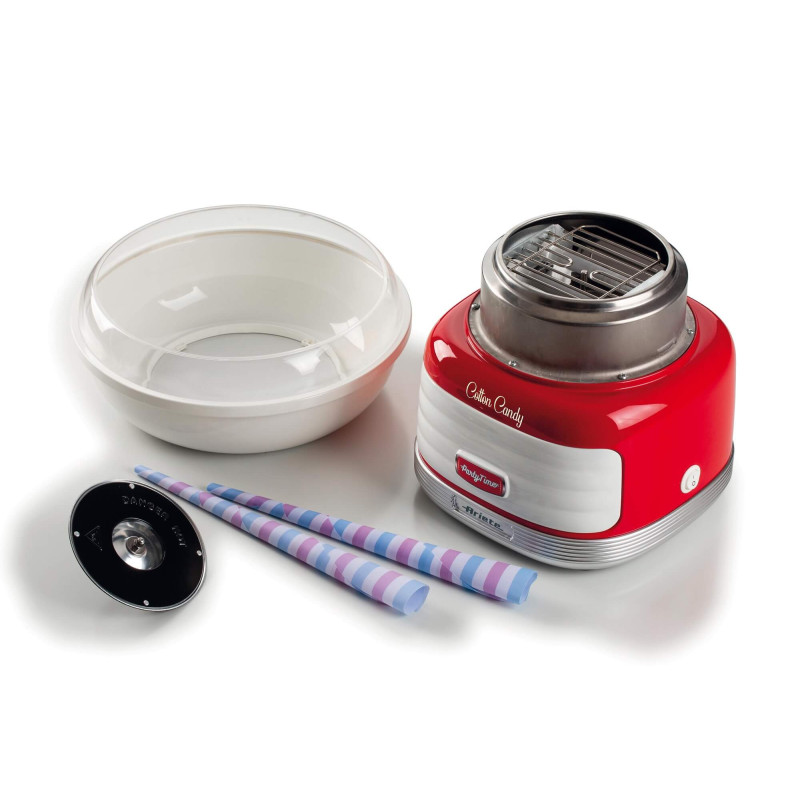 Macchina per Zucchero Filato 500W Zucchero e Caramelle Rossa