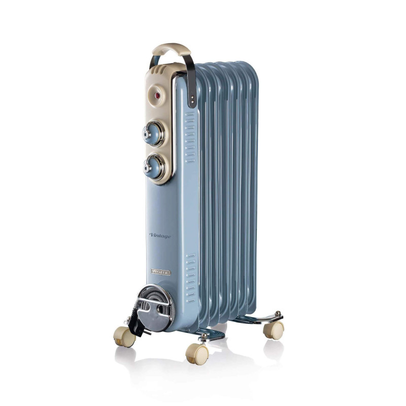 Radiatore a olio vintage 7 elementi 1500W celeste Levante Shop