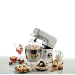 Zoom Impastatrice Planetaria Gourmet Professional 7L - 1200W - 3 Accessori - Bianco