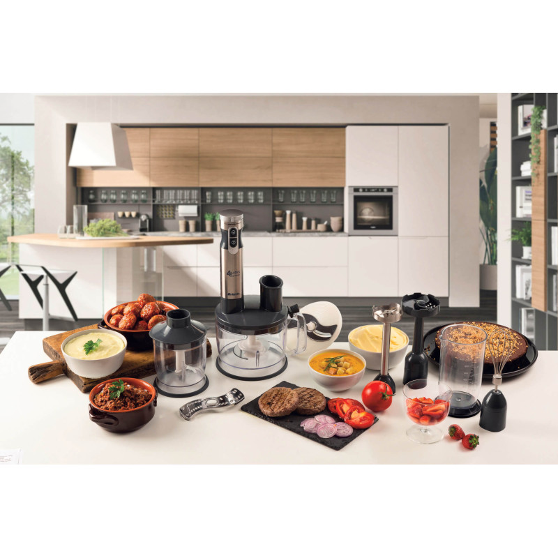 Frullatore a Immersione 7in1 1000W 10 Velocità Turbo 2L Silver
