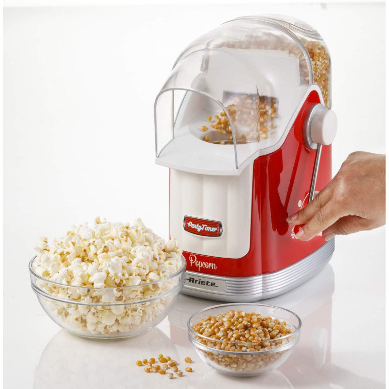 Macchina per Popcorn con Leva 1100W 600g Rossa