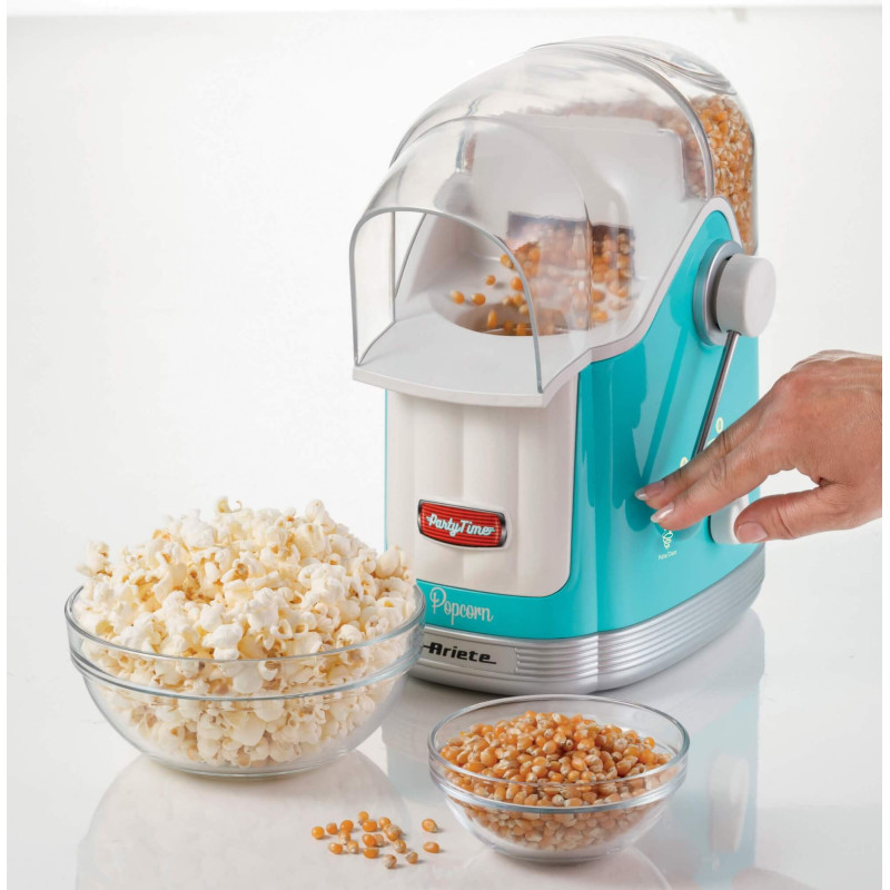 Macchina per Popcorn con Leva 1100W 600g Celeste