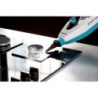 Scopa a vapore pieghevole 10 in 1 1500W kit accessori bianco azzurro