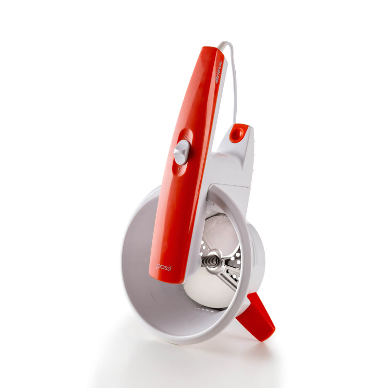 Passaverdure Elettrico 3 Dischi Acciaio Inox 25W Bianco Arancio