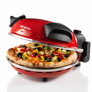 Forno pizza 4 minuti piastra refrattaria 1200W nero compatto