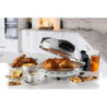 Forno Pizza 4 Minuti Piastra Pietra Refrattaria 1200W Nero