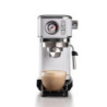 Macchina da caffè con manometro 1300W 1,1L 15 bar bianca cappuccino