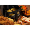 Friggitrice ad Aria 1300W 6L 8 Programmi Cestello Trasparente Nero