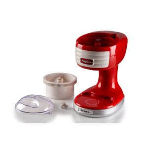 Zoom Macchina per tritare ghiaccio, 30W, cestello removibile, lame in acciaio inox - Rosso