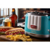 Macchina per Hot Dog 650W 4 Spazi 5 Livelli Espulsione Azzurro