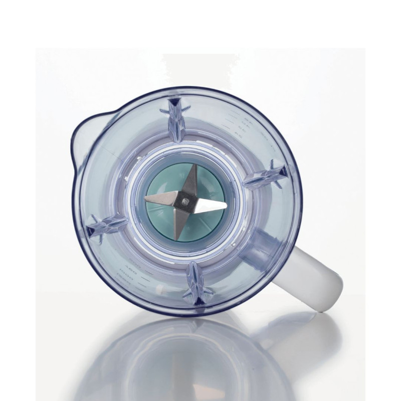 Frullatore Breakfast 500W 1.5L 4 Lame 2 Velocità Bianco Teal