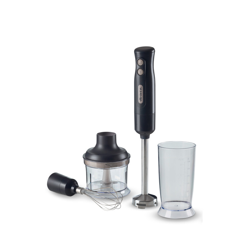 Frullatore a Immersione Tritatutto 700W 2 Velocità Inox Grigio