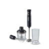 Frullatore a Immersione Tritatutto 700W 2 Velocità Inox Grigio