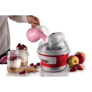 Zoom Macchina per fare il gelato 12W, capacità 1,5L, tempo preparazione 30 minuti - Rosso