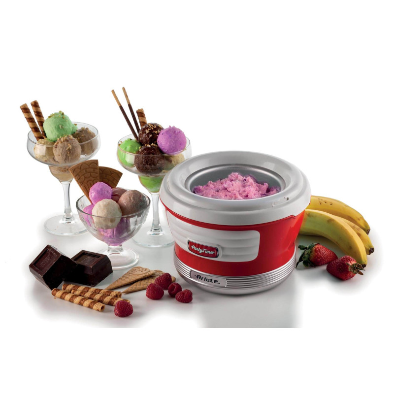 Macchina per fare il gelato 1,5L 12W rossa – Ariete Party Time