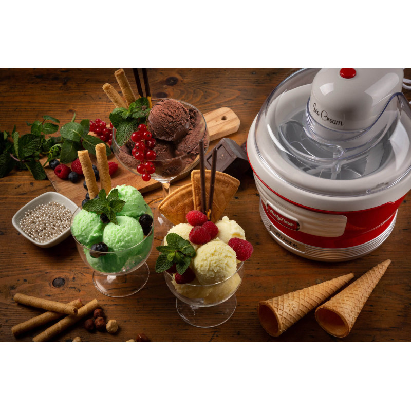Macchina per fare il gelato 1,5L 12W rossa – Ariete Party Time