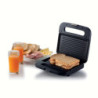 Tostiera 750W Piastre Fisse Grill Antiaderente Grigio