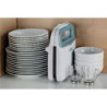 Tostiera 750W Piastre Fisse Grill Antiaderente Bianco Teal