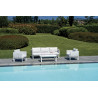 Salotto Cannes Alluminio Bianco E Imbottiture Moia