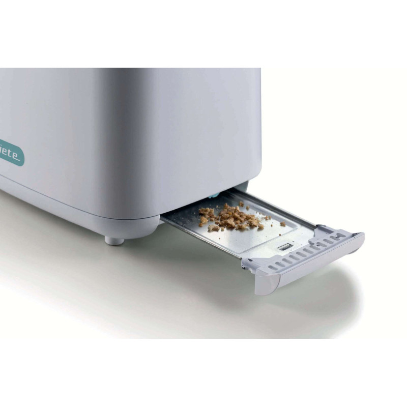Tostapane 760W 2 Fette 7 Livelli Pinze Inox Bianco Teal