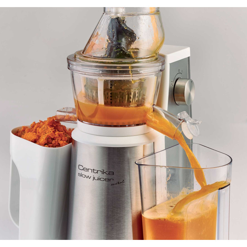 Estrattore di succo Centrika Slow Juicer 400W acciaio inox argento