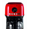 Macchina da caffè filtro moderna 15 tazze LCD rossa riscaldante