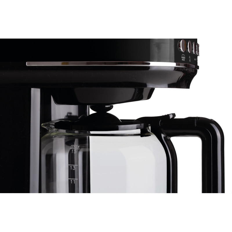 Macchina da caffè filtro moderna 15 tazze LCD nero riscaldante