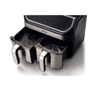 Zoom Friggitrice ad aria 9L 2100W - 11 programmi - Doppio cestello - Nero/Silver