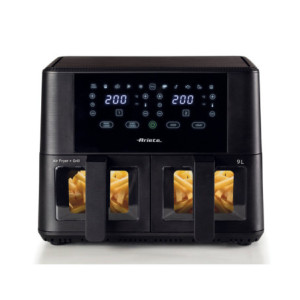 Friggitrice ad Aria Doppia 9L 2400W 11 Programmi Nero