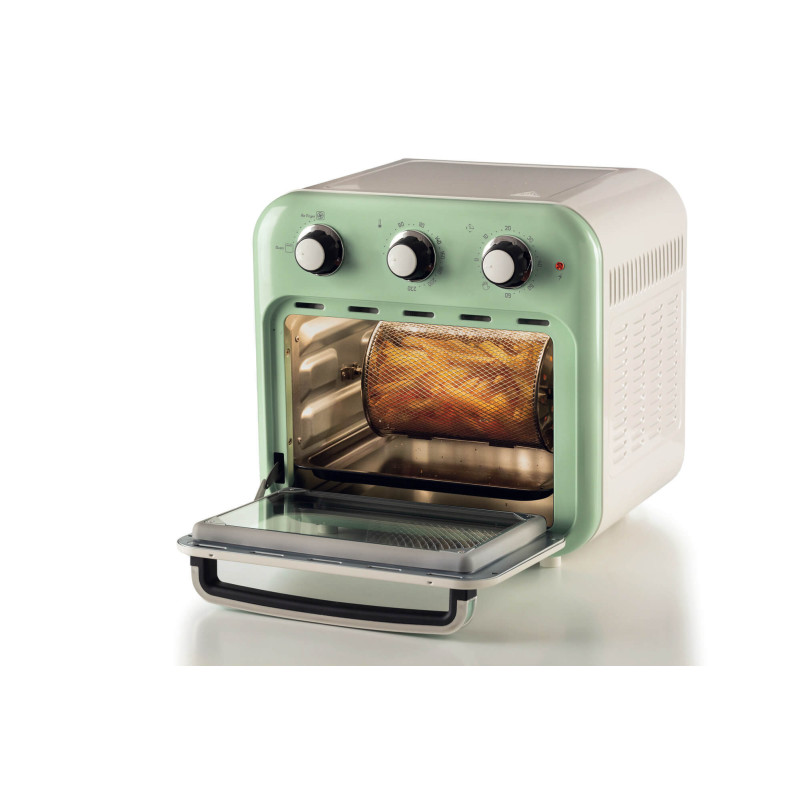 Friggitrice ad aria e forno Vintage 16L 1400W verde – Versatilità cucina