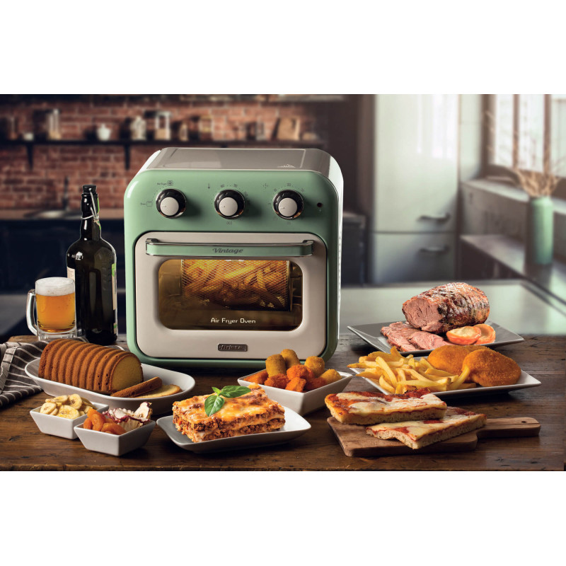 Friggitrice ad aria e forno Vintage 16L 1400W verde – Versatilità cucina