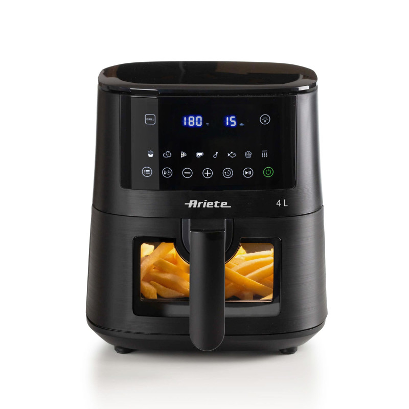 Friggitrice ad Aria 4L 1400W 9 Programmi Shake Grill Nero