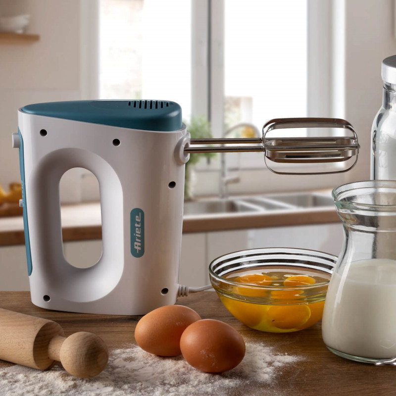 Sbattitore 450W 5 velocità turbo 2 fruste white aegean teal
