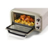 Forno elettrico vintage 800W 10L doppio vetro beige