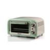 Forno elettrico vintage 800W 10L doppio vetro verde rétro