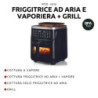 Friggitrice ad aria vapore grill 1700W 10 funzioni nero