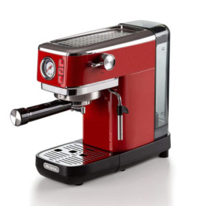 Zoom Macchina da caffè con manometro 1300W - 15 bar di pressione - Rosso