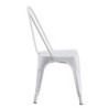 Set 4 sedie industrial metallo bianco cucina soggiorno bar